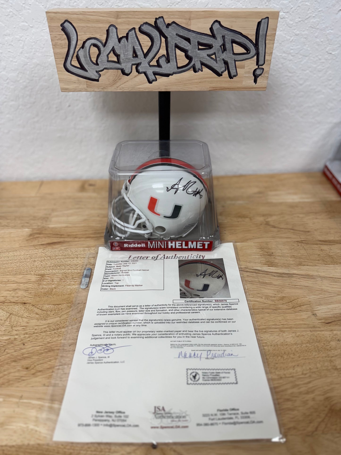 UM Mini Helmet - Sean Taylor (White)