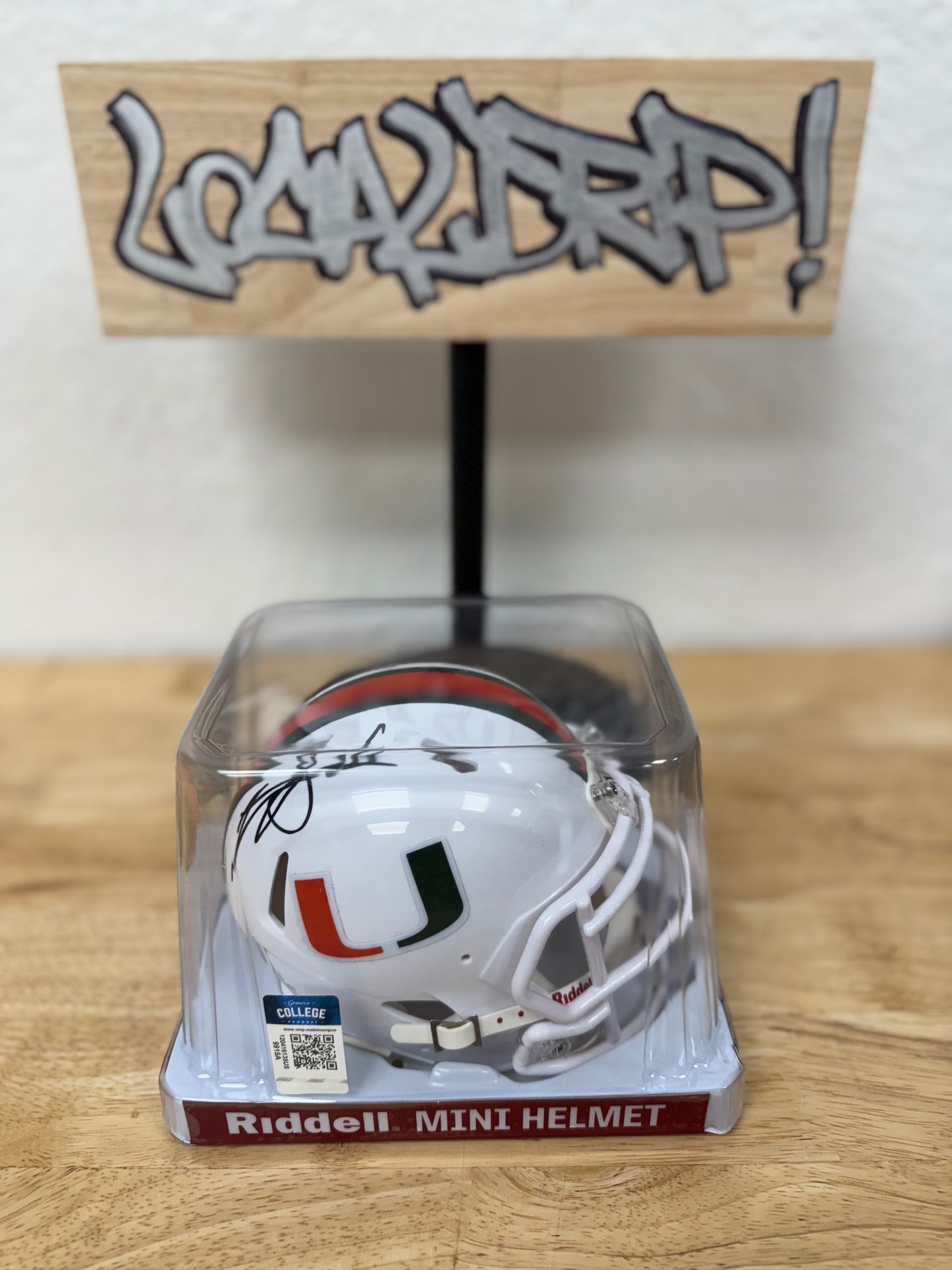 UM Mini Helmet - Carson Beck (White)