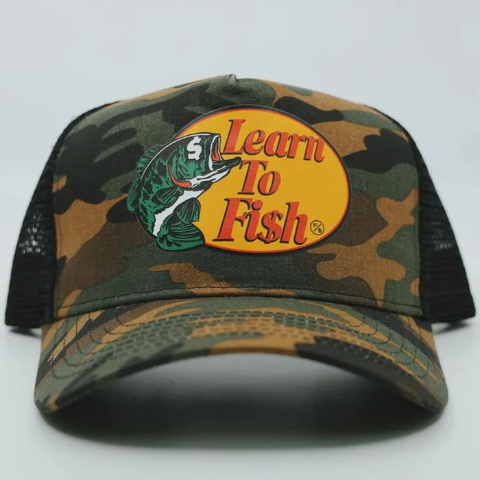 Learn To Fish Trucker Hat
