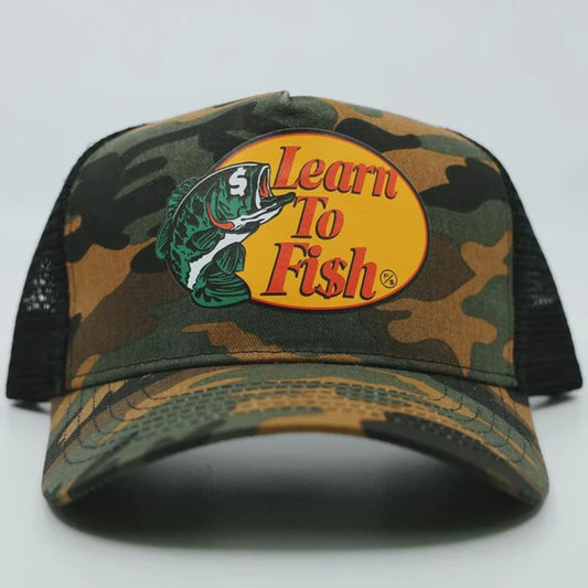 Learn To Fish Trucker Hat