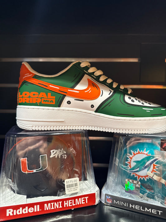 Soles By Sir Custom Miami Air Force 1 Size 10c