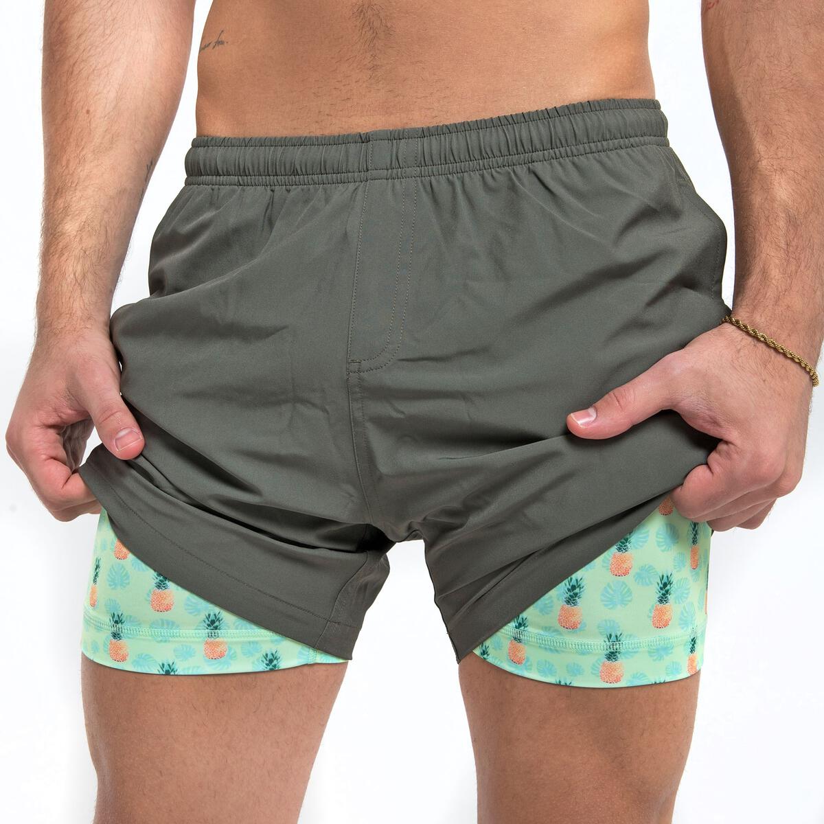Green (Pineapple Vibes) Shorts