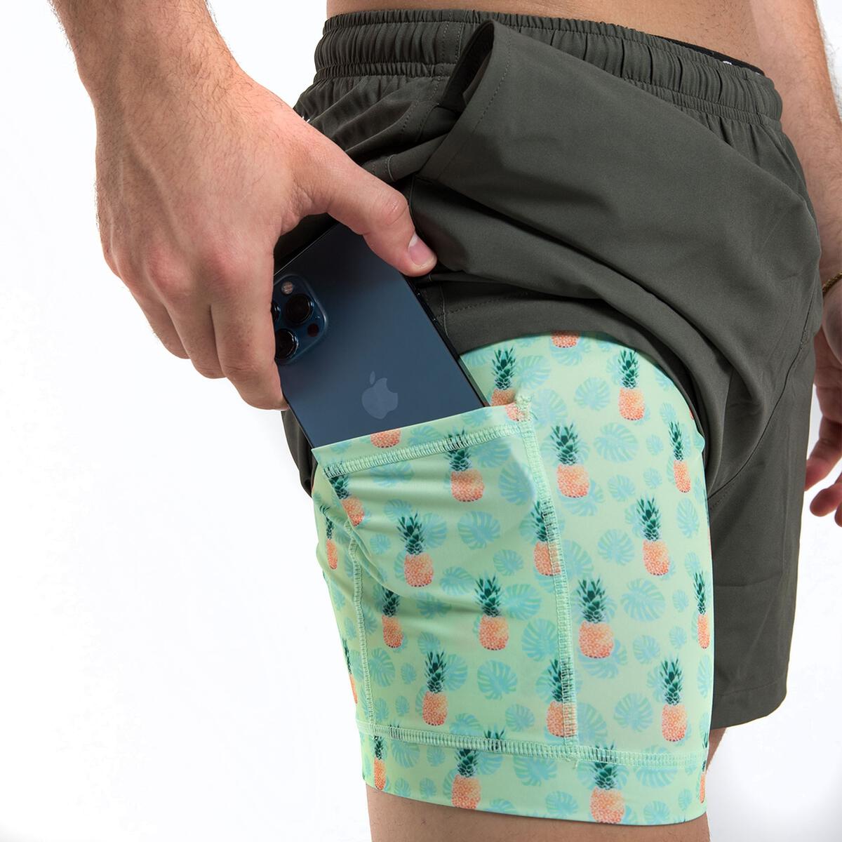 Green (Pineapple Vibes) Shorts