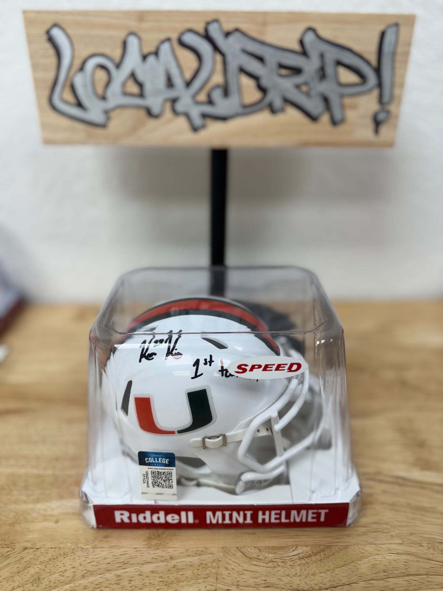 UM Mini Helmet - Kamren Kinchens (White)