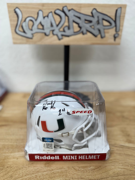UM Mini Helmet - Kamren Kinchens (White)